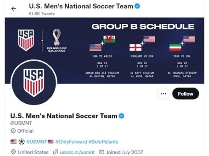 Ahead of the Iran vs USA clash on Tuesday, U.S. Soccer briefly removes the Iranian flag’s symbol