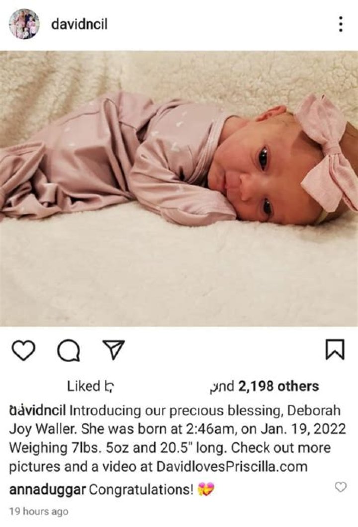 Anna Duggar resurfaces on social media after birth of niece