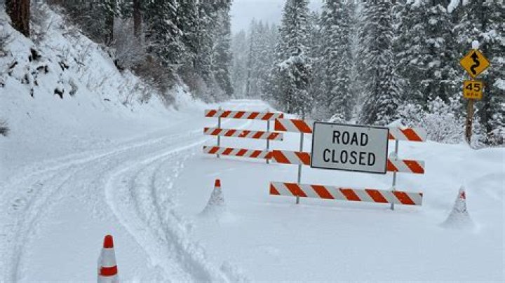 Are the A66 snow gates open and which roads are closed or disrupted due to snow and ice?