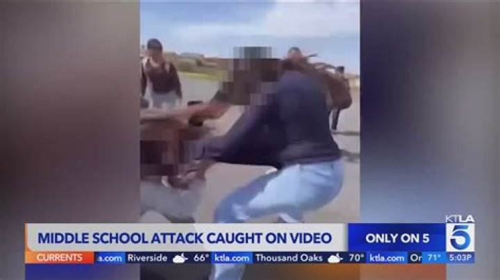 Attack at local school caught on video