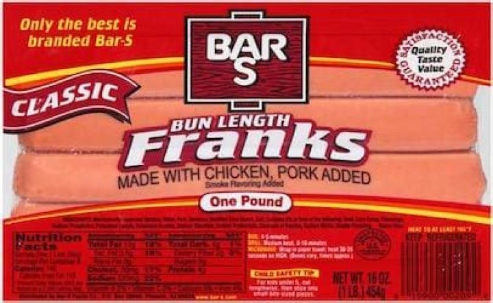 Bar-S recalls chicken and pork products including franks and corn dogs