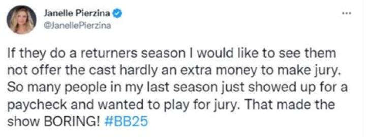 Big Brother’s Janelle Pierzina has a good idea for returners season