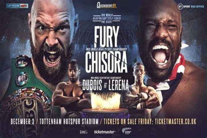 Boxing fans warned to wrap up warm for Tyson Fury vs Derek Chisora for freezing outdoor December fight
