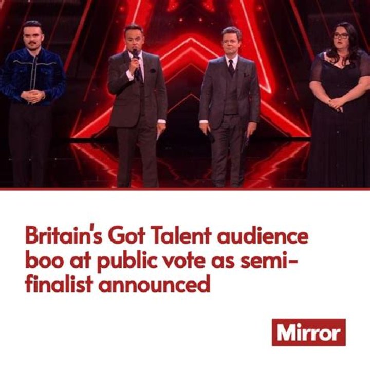 Britain's Got Talent audience boo as winner is announced