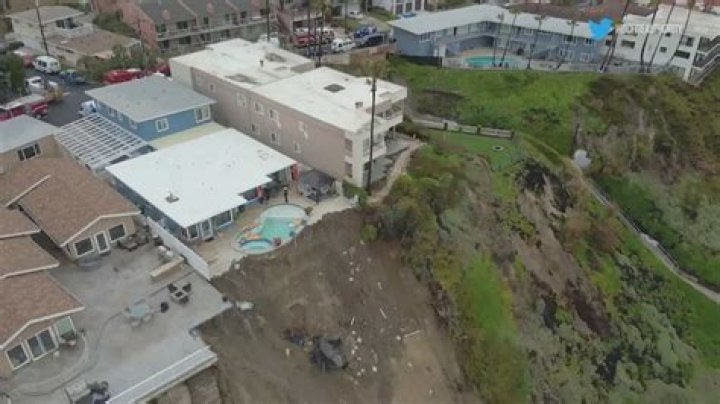 California homes teetering on edge of hillside after collapse; residents evacuated