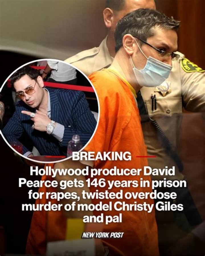 Christy Giles death: Hollywood producer David Pearce charged for murdering model and her friend