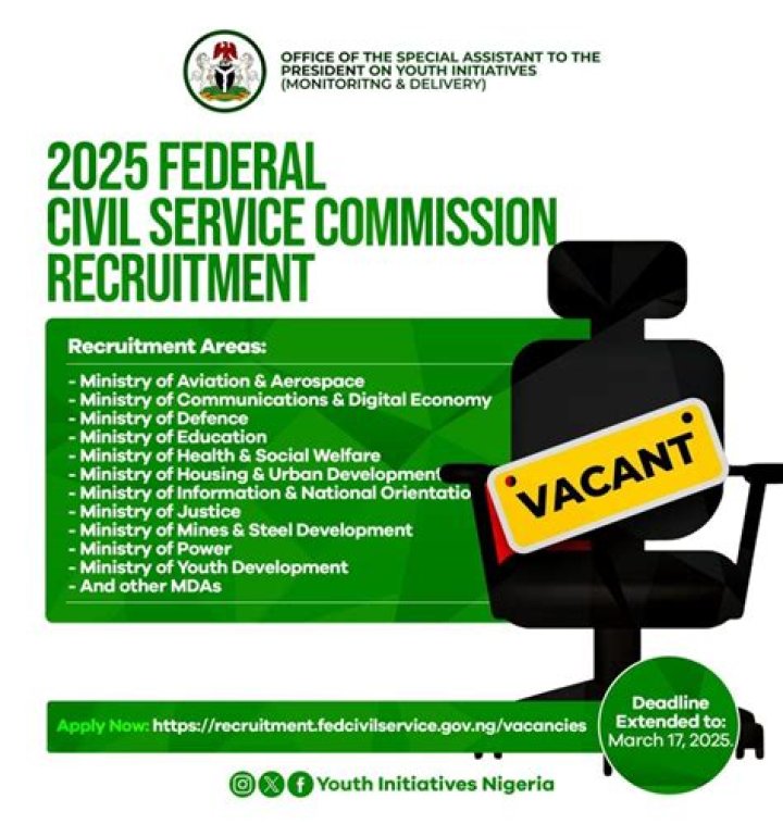 Civil Service Recruitment February 2024 Opened
