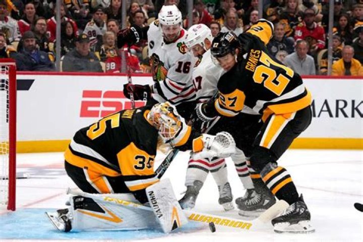Connor Bedard picks up an assist in his NHL debut as the Blackhawks rally past Crosby, Penguins 4-2