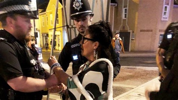 Cop who Jessie Wallace kneed in groin QUITS after she is let off with slap on wrist after failing to apologise to him