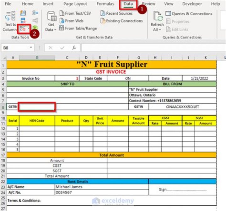Create GST Invoice Format in Excel (Step-by-Step Guideline)