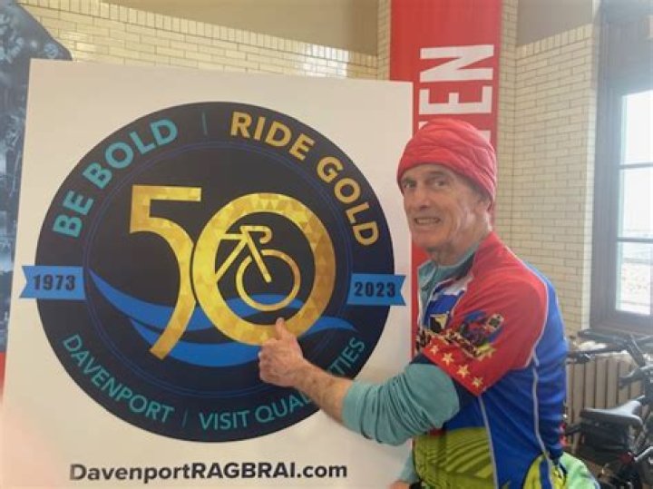 Davenport will go gold for 50th RAGBRAI