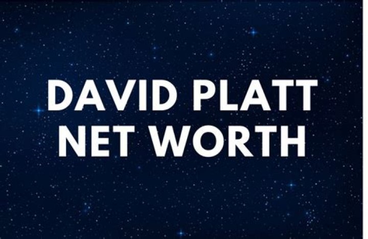 
David Platt
Net Worth
