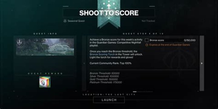 Destiny 2: How to Complete the Shoot to Score Quest