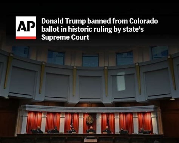 Donald Trump banned from Colorado ballot in historic ruling by state’s Supreme Court
