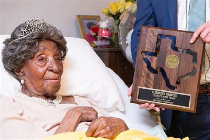 Elizabeth Francis in Texas is America's oldest living person