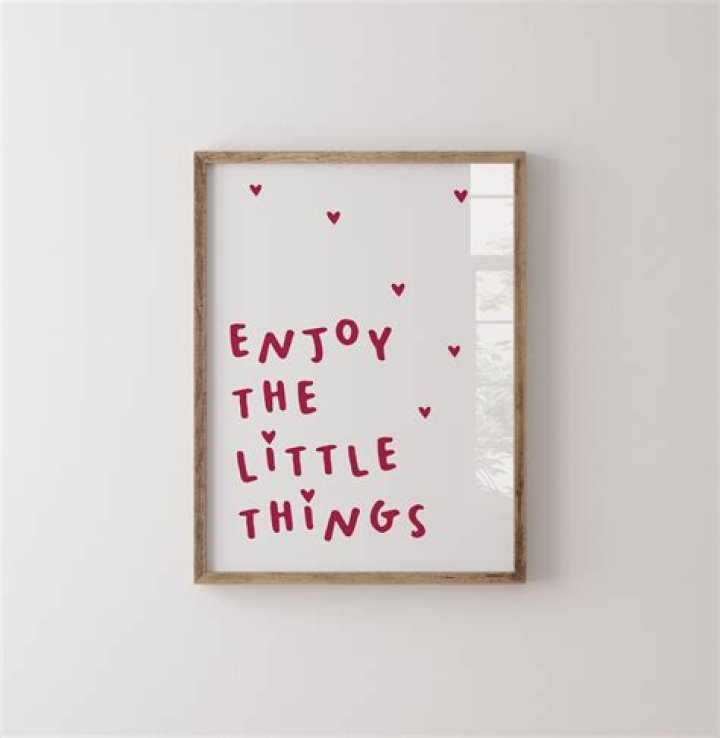 Erica's Cart reminding shoppers to enjoy the little things