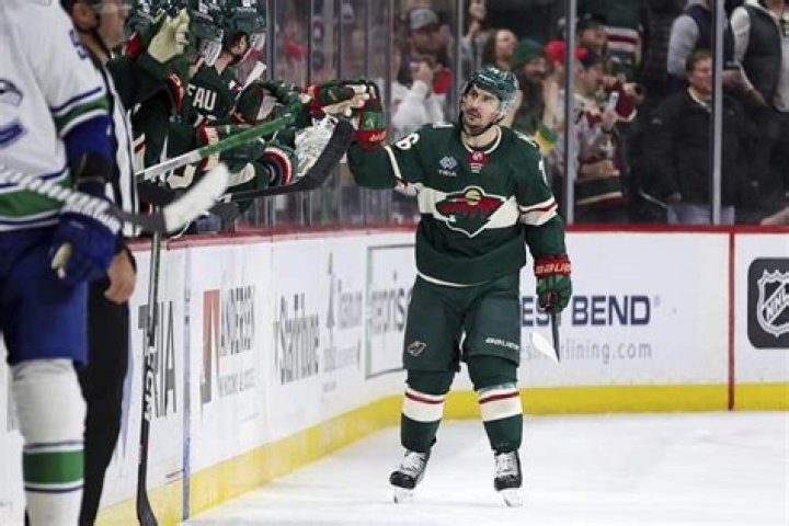 Eriksson Ek, Kaprizov score hat tricks, Wild get record-filled 10-7 victory over Canucks