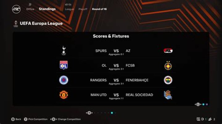 Europa League Scores & Fixtures