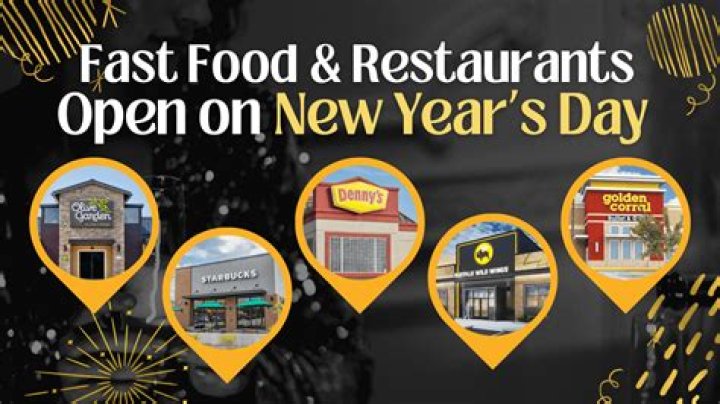 Fast food restaurants open for New Year's Eve, Day