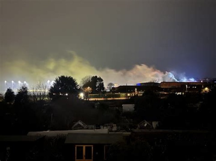 Firefighters tackle blaze that started next to Southend United's football stadium