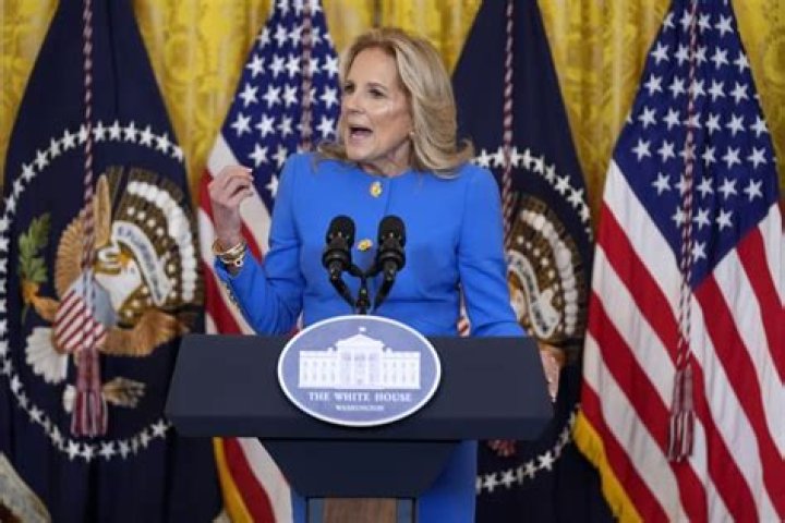 First lady Jill Biden implores an ‘often mired in gridlock’ Congress to follow governors’ lead