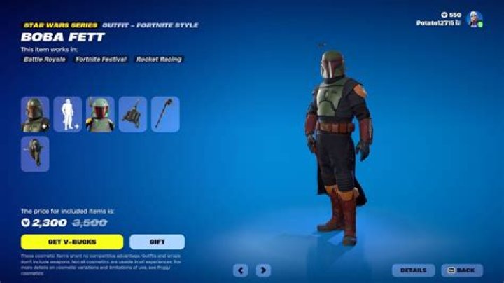 Fortnite Boba Fett skin release date, price, how to get Star Wars skin