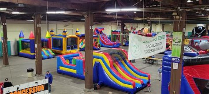 Get a bounce in your step at Bounce House Extravaganza at QCCA Expo Center