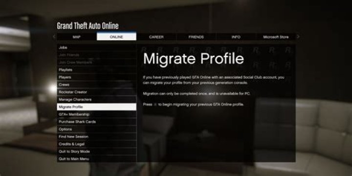 GTA V: How to Migrate Your Online Character