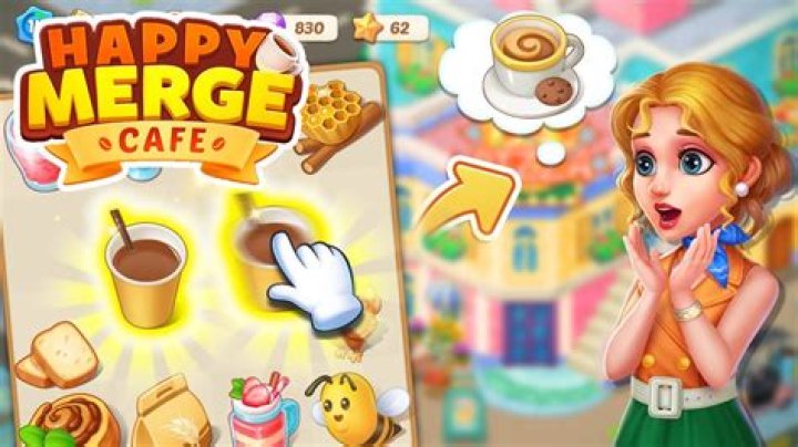 Happy Merge Cafe MOD APK (Unlimited money) 1.0.19