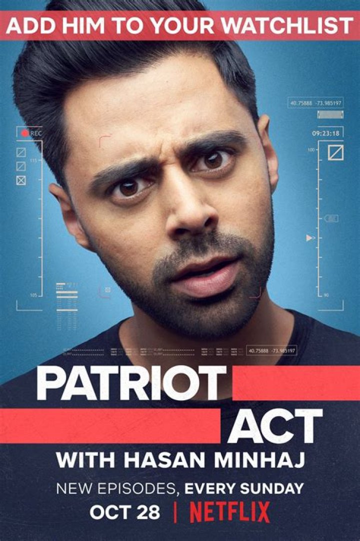 Hasan Minhaj anounces Patriot Act has been cancelled at Netflix