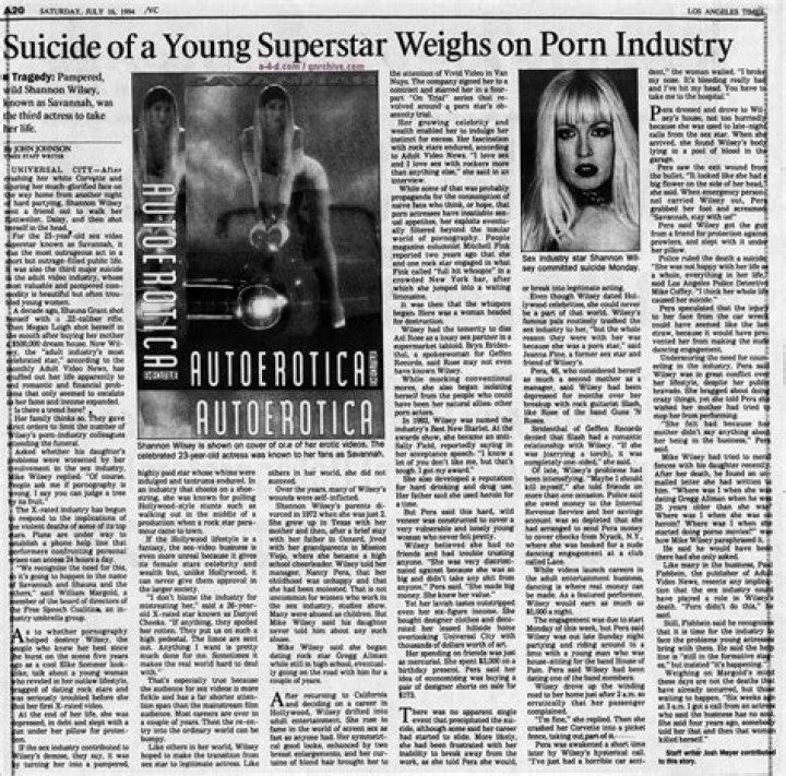 How Did Sean Caracena and Shannon Wilsey Die?