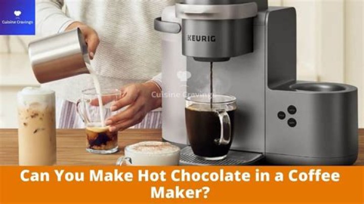 How do you make hot chocolate in a coffee maker?