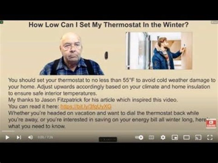 How Low Can I Set My Thermostat In the Winter?