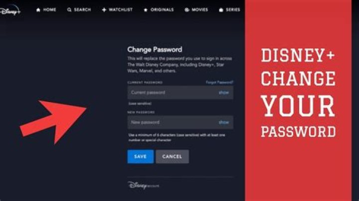 How to change your disney password