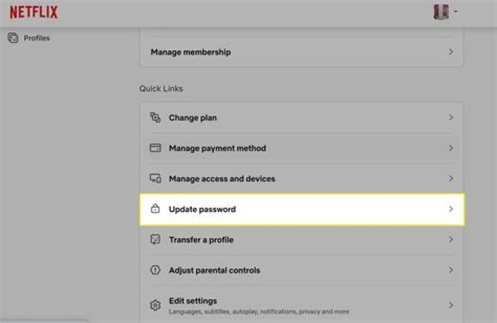 How to change your netflix password