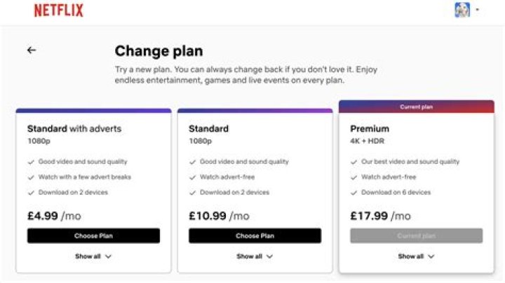 How to change your netflix plan