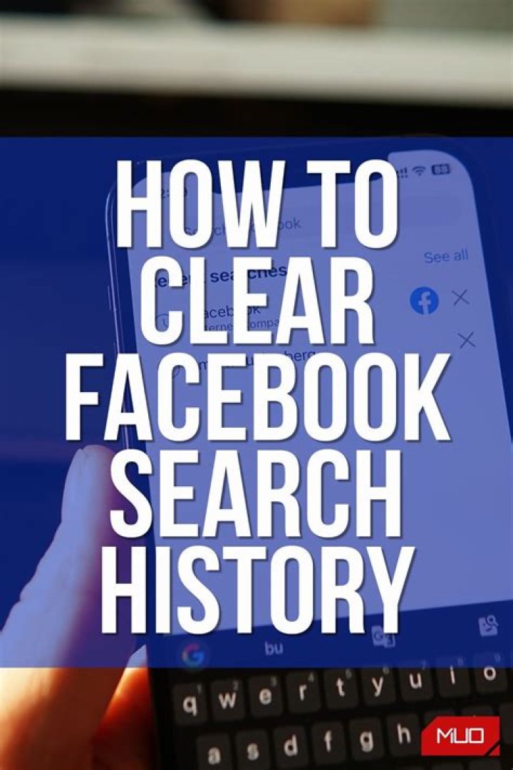 How to clear your facebook search history
