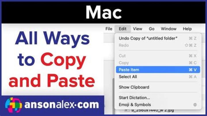 How to Copy and Paste on Mac
