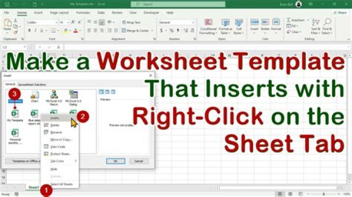 How to create custom templates in excel