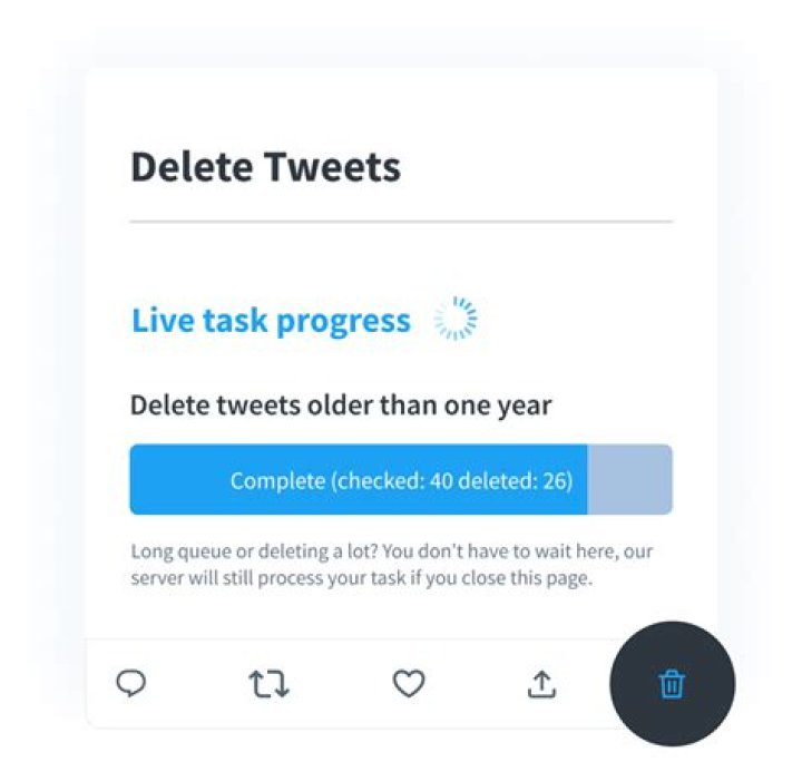 How to delete a tweet