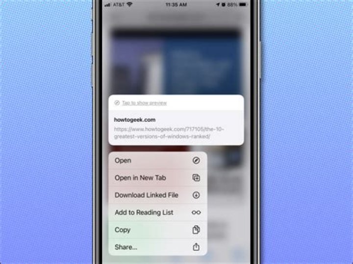How to Disable Link Previews and See URL Addresses in Safari on iPhone