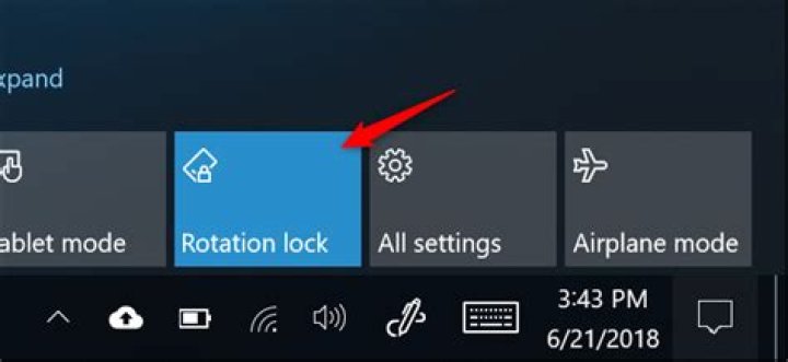 How to disable screen auto-rotation in windows 10