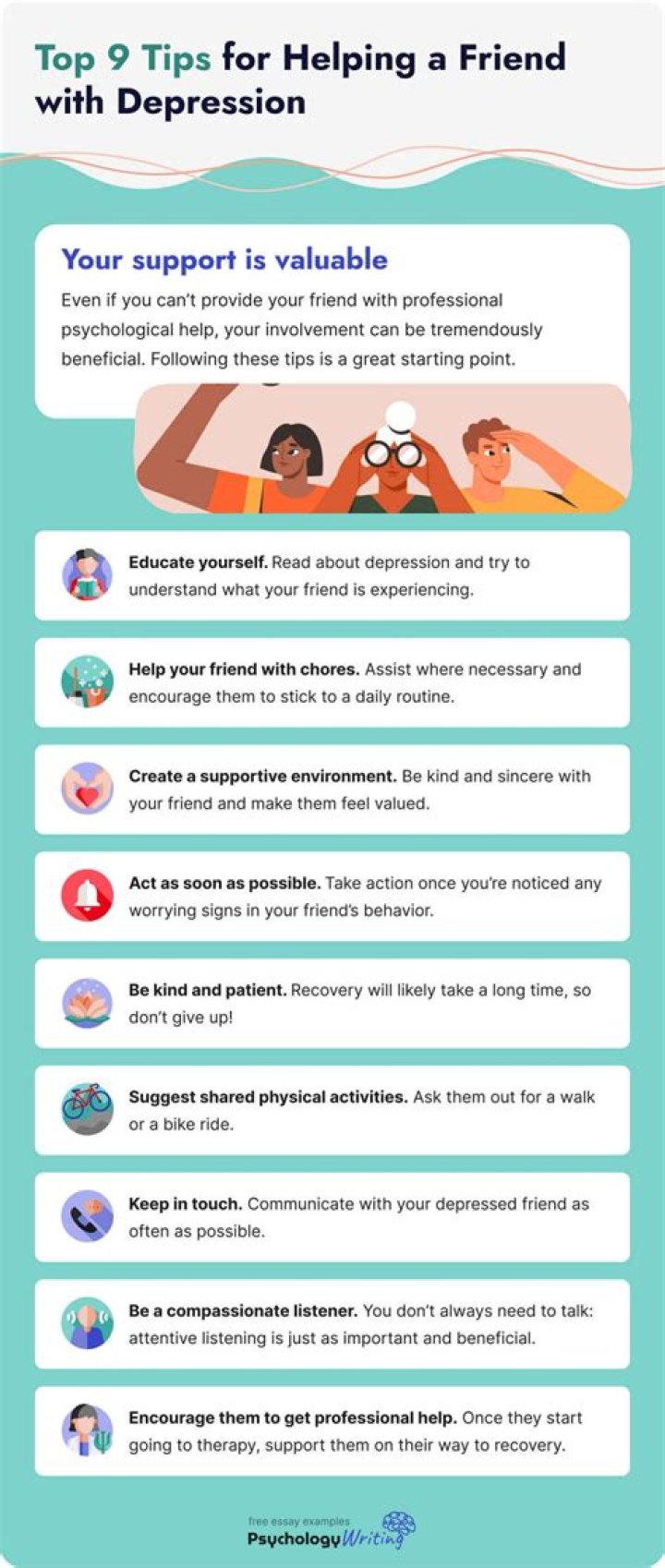 How to help a friend with depression learn to love life again