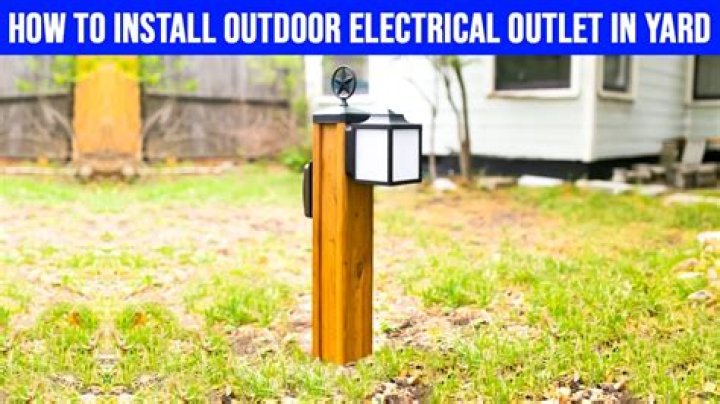 How to install an outdoor outlet