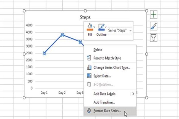How to make a curved graph in excel
