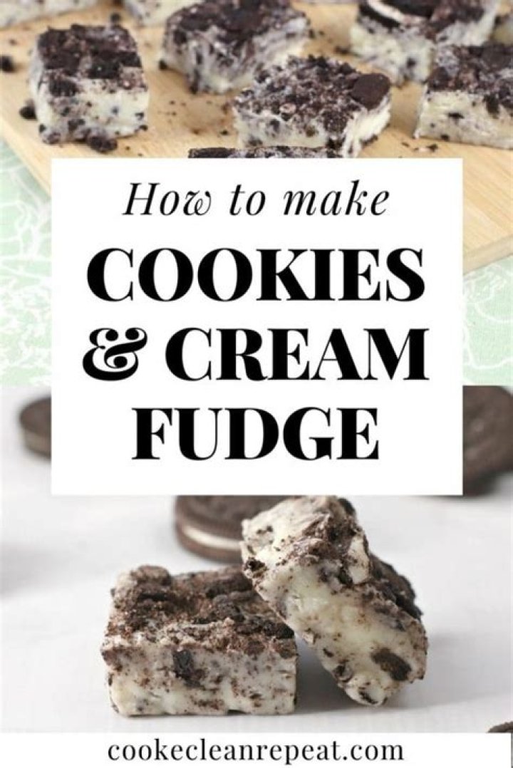 How to make cookies and cream fudge