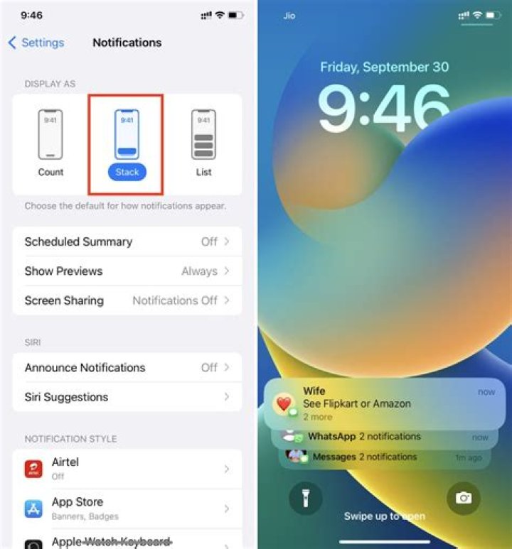 How to make notifications actually display on iphone