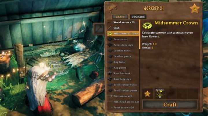 How To Make the Midsummer Crown in Valheim