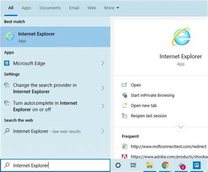 How to open old web pages in internet explorer on windows 10