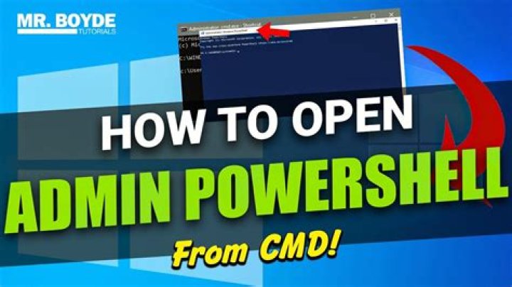 How to Open Powershell With Admin Privileges From CMD